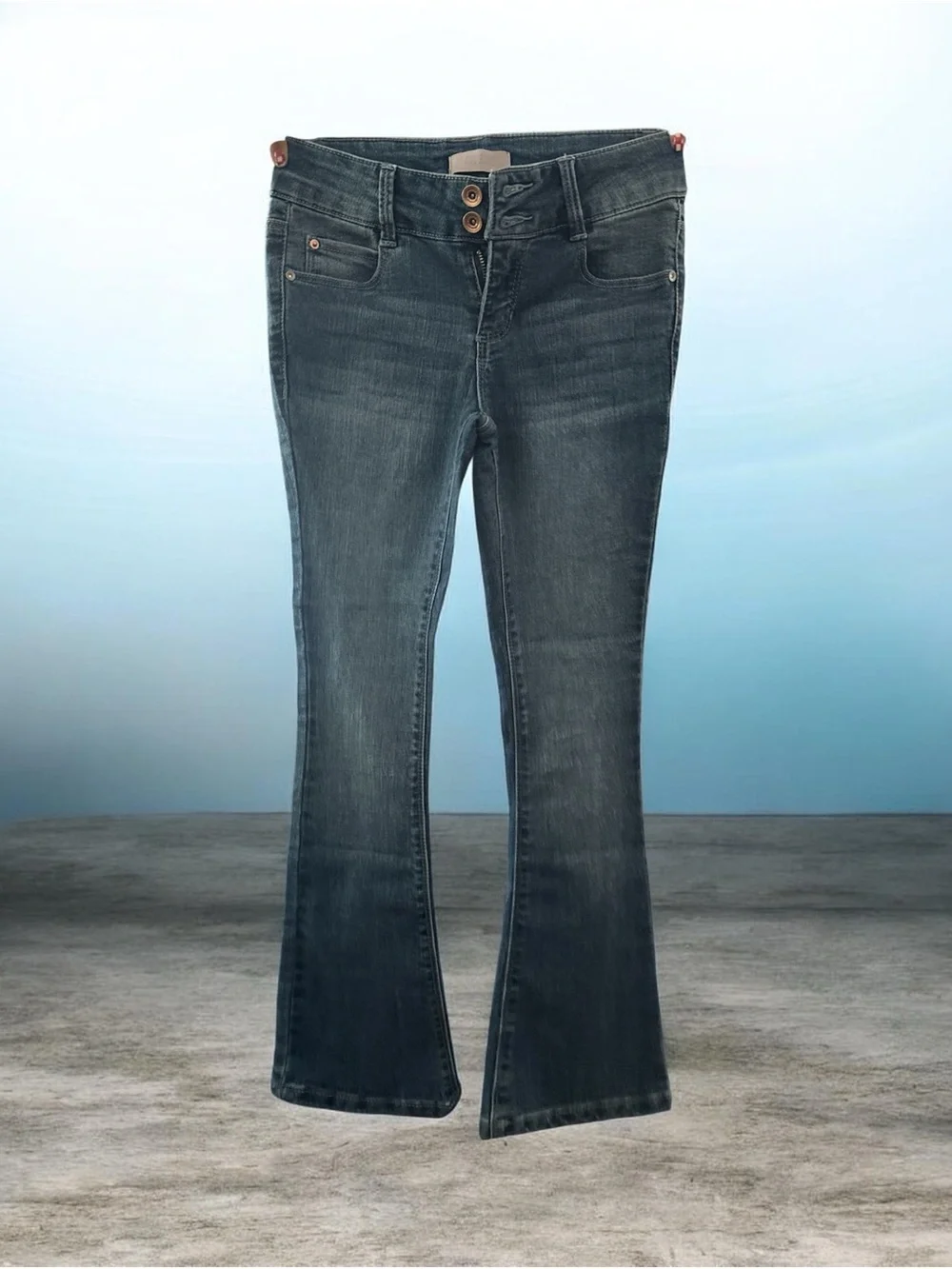 Dark Wash Women's Bootcut Jeans - Dark Blue